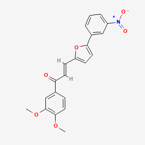 1-(3,4-dimethoxyphenyl)-3-[5-(3-nitrophenyl)-2-furyl]-2-propen-1-one
