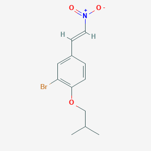 molecular formula C12H14BrNO3 B5462965 2-bromo-1-isobutoxy-4-(2-nitrovinyl)benzene 