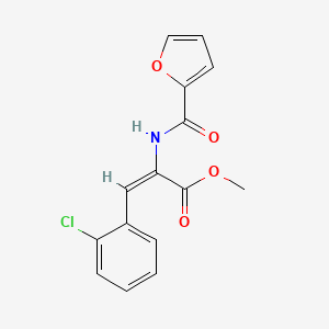 methyl 3-(2-chlorophenyl)-2-(2-furoylamino)acrylate