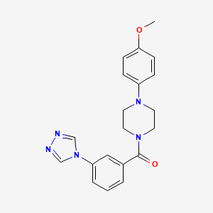 1-(4-methoxyphenyl)-4-[3-(4H-1,2,4-triazol-4-yl)benzoyl]piperazine