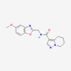 N-[(5-methoxy-1,3-benzoxazol-2-yl)methyl]-4,5,6,7-tetrahydropyrazolo[1,5-a]pyridine-3-carboxamide