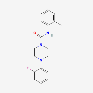 molecular formula C18H20FN3O B5463073 4-(2-fluorophenyl)-N-(2-methylphenyl)-1-piperazinecarboxamide 