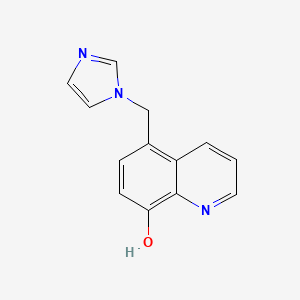 molecular formula C13H11N3O B5463088 5-(1H-imidazol-1-ylmethyl)-8-quinolinol 