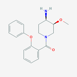 molecular formula C19H22N2O3 B5463141 (3S*,4R*)-3-methoxy-1-(2-phenoxybenzoyl)piperidin-4-amine 
