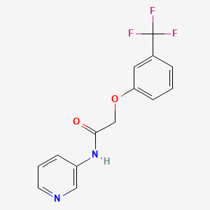 molecular formula C14H11F3N2O2 B5463167 N-3-pyridinyl-2-[3-(trifluoromethyl)phenoxy]acetamide 