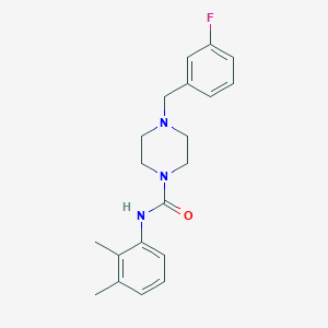 molecular formula C20H24FN3O B5463172 N-(2,3-dimethylphenyl)-4-(3-fluorobenzyl)-1-piperazinecarboxamide 