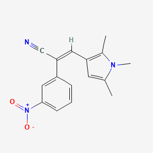 2-(3-nitrophenyl)-3-(1,2,5-trimethyl-1H-pyrrol-3-yl)acrylonitrile