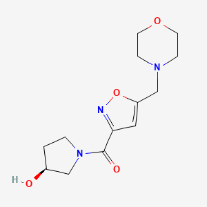 (3S)-1-{[5-(morpholin-4-ylmethyl)isoxazol-3-yl]carbonyl}pyrrolidin-3-ol