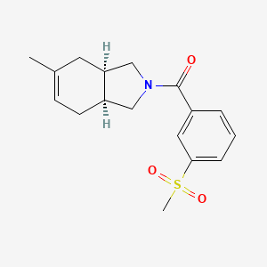 (3aR*,7aS*)-5-methyl-2-[3-(methylsulfonyl)benzoyl]-2,3,3a,4,7,7a-hexahydro-1H-isoindole