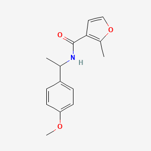 molecular formula C15H17NO3 B5463293 N-[1-(4-methoxyphenyl)ethyl]-2-methyl-3-furamide 