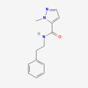 molecular formula C13H15N3O B5463298 1-methyl-N-(2-phenylethyl)-1H-pyrazole-5-carboxamide 