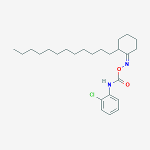 molecular formula C25H39ClN2O2 B5463308 2-dodecylcyclohexanone O-{[(2-chlorophenyl)amino]carbonyl}oxime 