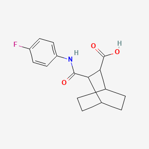 3-{[(4-fluorophenyl)amino]carbonyl}bicyclo[2.2.2]octane-2-carboxylic acid