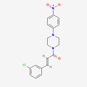 1-[3-(3-chlorophenyl)acryloyl]-4-(4-nitrophenyl)piperazine