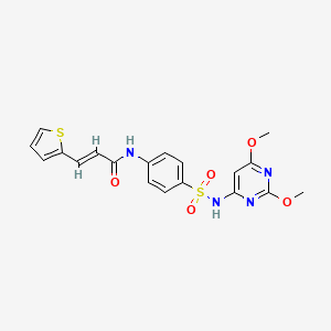 N-(4-{[(2,6-dimethoxy-4-pyrimidinyl)amino]sulfonyl}phenyl)-3-(2-thienyl)acrylamide