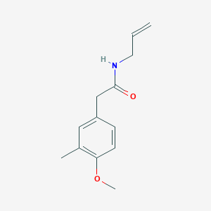 molecular formula C13H17NO2 B5463396 N-allyl-2-(4-methoxy-3-methylphenyl)acetamide 