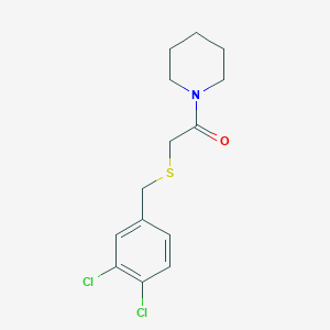 1-{[(3,4-dichlorobenzyl)thio]acetyl}piperidine