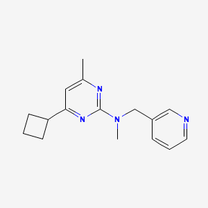 4-cyclobutyl-N,6-dimethyl-N-(pyridin-3-ylmethyl)pyrimidin-2-amine