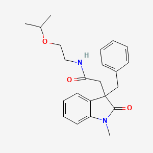 2-(3-benzyl-1-methyl-2-oxo-2,3-dihydro-1H-indol-3-yl)-N-(2-isopropoxyethyl)acetamide