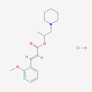 1-methyl-2-(1-piperidinyl)ethyl 3-(2-methoxyphenyl)acrylate hydrochloride