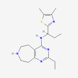 N-[1-(4,5-dimethyl-1,3-thiazol-2-yl)propyl]-2-ethyl-6,7,8,9-tetrahydro-5H-pyrimido[4,5-d]azepin-4-amine dihydrochloride