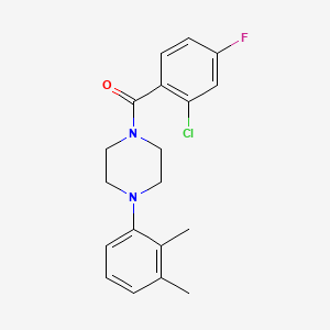 1-(2-chloro-4-fluorobenzoyl)-4-(2,3-dimethylphenyl)piperazine