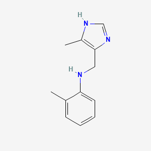 2-methyl-N-[(4-methyl-1H-imidazol-5-yl)methyl]aniline