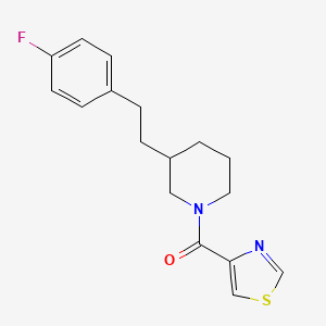 3-[2-(4-fluorophenyl)ethyl]-1-(1,3-thiazol-4-ylcarbonyl)piperidine