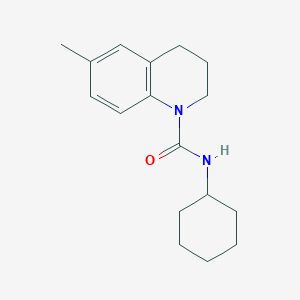 molecular formula C17H24N2O B5463699 N-cyclohexyl-6-methyl-3,4-dihydro-1(2H)-quinolinecarboxamide 
