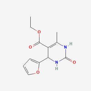 molecular formula C12H14N2O4 B5463737 ethyl 4-(2-furyl)-6-methyl-2-oxo-1,2,3,4-tetrahydro-5-pyrimidinecarboxylate 