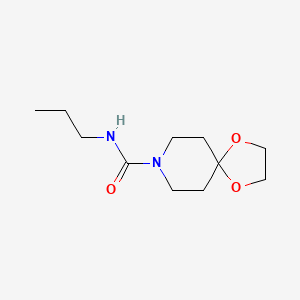 molecular formula C11H20N2O3 B5463880 N-propyl-1,4-dioxa-8-azaspiro[4.5]decane-8-carboxamide 