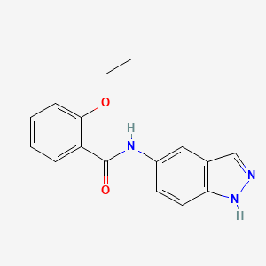 molecular formula C16H15N3O2 B5463921 2-ethoxy-N-1H-indazol-5-ylbenzamide 