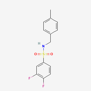 molecular formula C14H13F2NO2S B5463939 3,4-difluoro-N-(4-methylbenzyl)benzenesulfonamide 