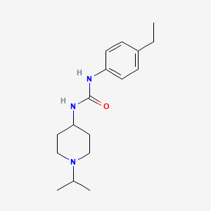 molecular formula C17H27N3O B5463948 N-(4-ethylphenyl)-N'-(1-isopropyl-4-piperidinyl)urea 