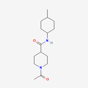molecular formula C15H26N2O2 B5463951 1-acetyl-N-(4-methylcyclohexyl)-4-piperidinecarboxamide 