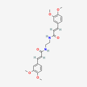 molecular formula C24H28N2O6 B5464013 N,N'-1,2-ethanediylbis[3-(3,4-dimethoxyphenyl)acrylamide] 
