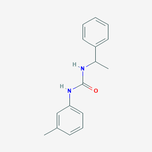 molecular formula C16H18N2O B5464036 N-(3-methylphenyl)-N'-(1-phenylethyl)urea 