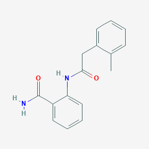 molecular formula C16H16N2O2 B5464067 2-{[(2-methylphenyl)acetyl]amino}benzamide 