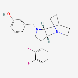 3-{[(3R*,3aR*,7aR*)-3-(2,3-difluorophenyl)hexahydro-4,7-ethanopyrrolo[3,2-b]pyridin-1(2H)-yl]methyl}phenol