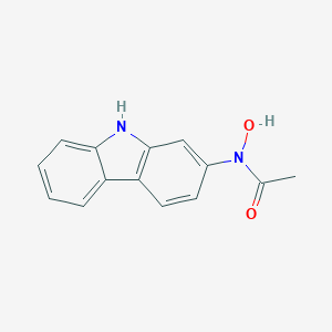 molecular formula C14H12N2O2 B054643 N-9H-Carbazol-2-yl-N-hydroxyacetamide CAS No. 114865-66-6