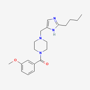 molecular formula C20H28N4O2 B5464309 1-[(2-butyl-1H-imidazol-4-yl)methyl]-4-(3-methoxybenzoyl)piperazine 