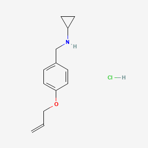 molecular formula C13H18ClNO B5464348 N-[4-(allyloxy)benzyl]cyclopropanamine hydrochloride 