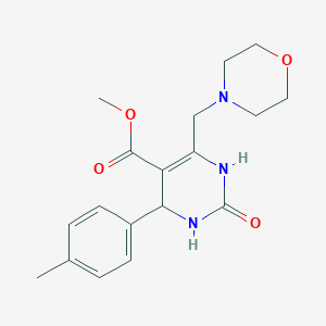 molecular formula C18H23N3O4 B5464363 methyl 4-(4-methylphenyl)-6-(4-morpholinylmethyl)-2-oxo-1,2,3,4-tetrahydro-5-pyrimidinecarboxylate 