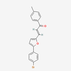 molecular formula C20H15BrO2 B5464399 3-[5-(4-bromophenyl)-2-furyl]-1-(4-methylphenyl)-2-propen-1-one 