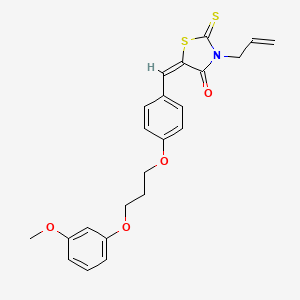 molecular formula C23H23NO4S2 B5464429 3-allyl-5-{4-[3-(3-methoxyphenoxy)propoxy]benzylidene}-2-thioxo-1,3-thiazolidin-4-one 