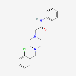 molecular formula C19H22ClN3O B5464437 2-[4-(2-chlorobenzyl)-1-piperazinyl]-N-phenylacetamide 