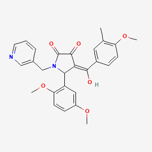 5-(2,5-dimethoxyphenyl)-3-hydroxy-4-(4-methoxy-3-methylbenzoyl)-1-(3-pyridinylmethyl)-1,5-dihydro-2H-pyrrol-2-one