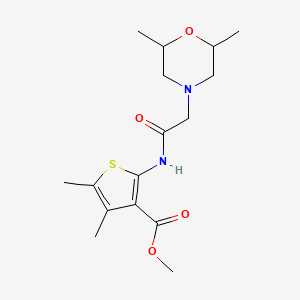 methyl 2-{[(2,6-dimethyl-4-morpholinyl)acetyl]amino}-4,5-dimethyl-3-thiophenecarboxylate