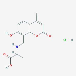 N-[(7-hydroxy-4-methyl-2-oxo-2H-chromen-8-yl)methyl]alanine hydrochloride