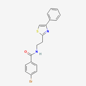 4-bromo-N-[2-(4-phenyl-1,3-thiazol-2-yl)ethyl]benzamide